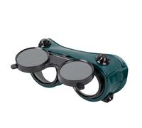 gifyym Welding Glasses - Grinding Goggles | Brazing Plasma Cutting Eye Protection | PC Material Double Fĺip Style Green Round Square 20x8.5cm 110g For Construction Dustproof Arc Welding