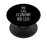 Gig Economy Hombres Mujeres Freelance Hustle Side Remote Work PopSockets PopGrip Adhesivo