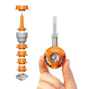 GIGA Pump Air - Bomba de aire ultra mini de 1 onza para inflables, bomba de colchón de aire micro portátil para flotadores de piscina, colchón de aire (naranja)