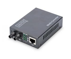 Gigabit Ethernet Media Converter, Multimode ST connector, 850nm, up to 0.5km