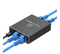 Gigabit Ethernet Splitter 1 in 3 Out, BolAAzuL 1000 Mbps 1x3 Switch LAN/Internet Cable Splitter - Cat5/6/7 Splitter 1 zu 3, RJ45 extensión de red macho | Plug & Play | Rentable