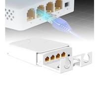 Gigabit PoE Extender, Outdoor 4 Puertos PoE Switch, 1000Mbps Distancia de Transmisión 100m, 1PoE in 3PoE Out Extender IEEE 802.3 af/at Repetidor PoE para inyector PoE y cámara de seguridad, Plug