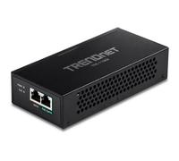 TRENDNET, TPE-119GI, Inyector Gigabit PoE++, Convierte un Puerto no PoE en un Puerto Gigabit PoE++, Fuente de alimentación integrada, Color Negro