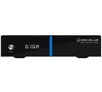 GigaBlue UHD Trio 4K PRO - Combo Tuner, W-LAN 1200Mbps, 1 sintonizador DVB-S2X, 1 sintonizador DVB-C/T2, color negro