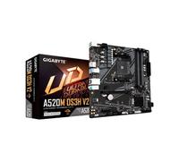 GIGABYTE Placa base A520M DS3H V2 - Soporta CPUs AMD Ryzen serie 5000 AM4, hasta 4733 MHz DDR4 (OC), PCIe 3.0 x16, LAN GbE, USB 3.2 Gen 1