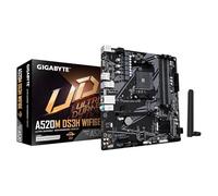 GIGABYTE A520M DS3H WIFI6E Placa Base - Compatible con CPUs AMD Ryzen 5000 Series AM4, hasta 4733 MHz DDR4 (OC), 1x PCIe 3.0 M.2, Wi-Fi 6E, LAN GbE, USB 3.2 Gen 1
