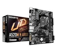 GIGABYTE A520M H ARGB Placa Base - Compatible con CPUs AMD Ryzen Serie 5000, hasta 5100 MHz DDR4 (OC), M.2 PCIe 3.0 x4, LAN 1 GbE, USB 3.2 Gen 1