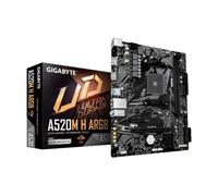 GIGABYTE A520M H ARGB Placa Base - Compatible con CPUs AMD Ryzen Serie 5000, hasta 5100 MHz DDR4 (OC), M.2 PCIe 3.0 x4, LAN 1 GbE, USB 3.2 Gen 1