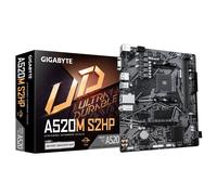 Gigabyte A520M S2HP Placa Madre uATX AM4 A520 2x DDR4 4x SATA 1x M.2 Negra