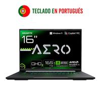GIGABYTE AERO X16 2WHA3PTC65AH ordenador portatil Copilot+ PC AMD Ryzen AI 9 HX 370 Portátil 40,6 cm (16") WQXGA 32 GB DDR5-SDRA