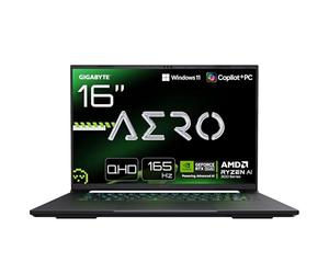 Gigabyte Aero X16 - Ordenador portátil gaming de 16,0", 165 Hz WQXGA, AMD Ryzen AI 9 HX 370, NVIDIA RTX 5070, 32 GB DDR5 5600 MHz, 2TB Gen4 SSD, Win 11 Pro, Copilot+ PC, Aero X16 2WHA3DEC65A65A65A65A
