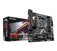 GIGABYTE B550M AORUS ELITE Placa base - Procesadores AMD Ryzen 5000, VRM de 5+3 fases, hasta 4733 MHz DDR4, 1xPCIe 4.0 + 1xPCIe 3.0 M.2, LAN 1GbE, USB 3.2 Gen 1