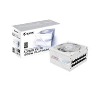 GIGABYTE AORUS Elite P1000W Ice Fuente de Alimentación - PCIe 5.0, 80 Plus Platinum, Diseño Completamente Modular, Ventilador de 120 mm, Compatible con ATX 3.0, Enchufe UE