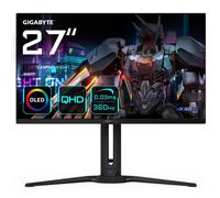 GIGABYTE Monitor de juego AORUS FO27Q3 OLED de 27” - 2560 x 1440 (QHD), 360Hz, 0,03ms, KVM, 250 cd/m², FreeSync Premium Pro, DisplayHDR True Black 400, HDMI 2.1