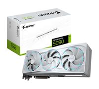 Gigabyte AORUS GeForce RTX 5090 Stealth Ice 32G Tarjeta Gráfica - 32GB GDDR7, 512bit, PCI-E 5.0, 2655MHz Frecuencia del núcleo, 3 x DP 2.1a, 1 x HDMI 2.1b, NVIDIA DLSS 4, GV-N5090AORUSST ICE-32GD