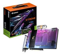 GIGABYTE AORUS GeForce RTX 5090 XTREME WATERFORCE WB 32G Tarjeta Gráfica - 32 GB GDDR7, 512 bits, PCI-E 5.0, 2655 MHz Frecuencia Base, 3 x DP 2.1a, 1 x HDMI 2.1b, NVIDIA DLSS 4, GV-N5090AORUSX WB-32GD