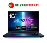 GIGABYTE AORUS MASTER 16 BZHC6PTE64SP ordenador portatil Intel Core Ultra 9 275HX Portátil 40,6 cm (16") WQXGA 32 GB DDR5-SDRAM 1 TB SSD NVIDIA GeForce RTX 5090 Wi-Fi 7 (802.11be) Windows 11 Pro Negro