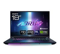 Gigabyte AORUS Master 18 BYH - Ordenador portátil para videojuegos (18,0", 240 Hz, WQXGA, Intel Core 275HX, RTX 5080 GPU, 64 GB DDR5 5600 MHz, 2 x Gen4 1TB SSD, Windows 11 Pro, 2 años de garantía