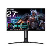 Gigabyte AORUS Monitor de Juego FO27Q2 OLED QHD de 27" - 2560 x 1440, 240Hz, 0.03ms, KVM, 250 CD/m², FreeSync Premium Pro, DisplayHDR True Black 400, HDMI 2.1
