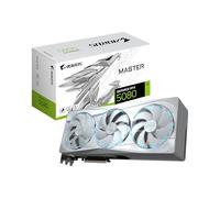 GIGABYTE AORUS - Tarjeta gráfica GeForce RTX 5080 Master ICE 16G, sistema de refrigeración WINDFORCE, 16 GB 256 bits GDDR7, tarjeta de video GV-N5080AORUSM ICE-16GD