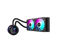 GIGABYTE AORUS WATERFORCE X II 240 Refrigerador de CPU líquido AIO - 2X Ventiladores ARGB de 120 mm, Pantalla LCD a Todo Color, Daisy-Chain, Compatible con Intel LGA 1851 y AMD AM5