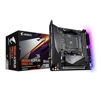GIGABYTE B550I AORUS Pro AX Placa Base - Procesadores AMD Ryzen 5000, VRM de 8 Fases, hasta 5300 MHz DDR4, 1xPCIe 4.0 + 1xPCIe 3.0 M.2, Wi-Fi 6E, LAN 2.5GbE, USB 3.2 Gen 2