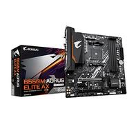 GIGABYTE B550M AORUS ELITE AX Placa base - Procesadores AMD Ryzen 5000, VRM de 5+3 fases, hasta 4733 MHz DDR4, 1xPCIe 4.0 + 1xPCIe 3.0 M.2, Wi-Fi 6E, LAN 1GbE, USB 3.2 Gen 1