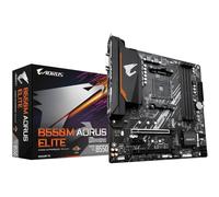 GIGABYTE B550M AORUS ELITE Placa base - Procesadores AMD Ryzen 5000, VRM de 5+3 fases, hasta 4733 MHz DDR4, 1xPCIe 4.0 + 1xPCIe 3.0 M.2, LAN 1GbE, USB 3.2 Gen 1