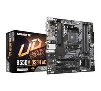 GIGABYTE B550M DS3H AC Placa base - Procesadores AMD Ryzen 5000, VRM de 5+3 fases, hasta 4733 MHz DDR4, 1xPCIe 4.0 + 1xPCIe 3.0 M.2, Wi-Fi 5, LAN 1GbE, USB 3.2 Gen 1