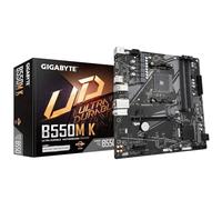 GIGABYTE B550M K Placa base - Procesadores AMD Ryzen 5000, hasta 4733 MHz DDR4, 1xPCIe 4.0 + 1xPCIe 3.0 M.2, LAN 1GbE, USB 3.2 Gen 1