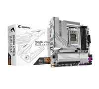 GIGABYTE B650M AORUS Elite AX Ice AM5 LGA 1718 - Placa Base AMD B650 M-ATX, DDR5, 2 M.2, PCIe 5.0, USB 3.2 Gen2X2 Type-C, LAN de 2.5 GbE, Q-Flash Plus, EZ-Latch