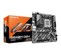 GIGABYTE B840M D2H Placa Base - Procesadores AMD Ryzen 9000, VRM de 5+2+2 Fases, hasta 7600 MHz DDR5, 1xPCIe 4.0 + 1xPCIe 3.0 M.2, LAN 2.5GbE, USB 3.2 Gen 1