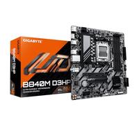 GIGABYTE B840M D3HP Placa Base - CPUs AMD Ryzen 9000, VRM de 8+2+2 Fases, hasta 8200 MHz DDR5 (O.C.), 2× M.2 PCIe 4.0, LAN 1 GbE, USB 3.2 Gen 2