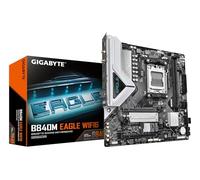 GIGABYTE B840M Eagle WIFI6 Placa Base - Procesadores AMD Ryzen 9000, VRM de 5+2+2 Fases, hasta 7600 MHz DDR5 (O.C.), 1 x M.2 PCIe 4.0 + 1 x M.2 PCIe 3.0, Wi-Fi 6, LAN 2.5 GbE, USB 3.2 Gen 1