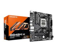 GIGABYTE B840M H Placa Base - Procesadores AMD Ryzen 9000, VRM de 5+2+2 Fases, hasta 7200MHz DDR5 (O.C), 1xPCIe 4.0 M.2, LAN 1GbE, USB 3.2 Gen 1
