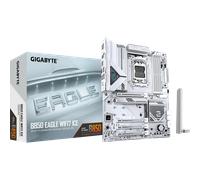 GIGABYTE B850 Eagle WIFI7 Ice Placa Base - Procesadores AMD Ryzen Serie 9000, VRM Digital de 8+2+2 Fases, hasta 8200 MHz DDR5 (O.C.), 1x M.2 PCIe 5.0 + 2X M.2 PCIe 4.0, Wi-Fi 7, LAN 2.5 GbE