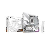 GIGABYTE B850M AORUS Elite WIFI6E Ice - Placa Base AMD AM5 LGA 1718, mATX, DDR5, 2X M.2, PCIe 5.0, USB-C, WIFI6E, LAN de 2.5 GbE, EZ-Latch