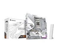 GIGABYTE B850M AORUS ELITE WIFI6E ICE Placa Base - Procesadores AMD Ryzen Serie 9000, 12+2+1 fases VRM digitales, hasta 8200MHz DDR5 (OC), 1xPCIe 5.0 + 1xPCIe 4.0 M.2, LAN 2.5, WIFI 7, USB 3.2 Gen 2