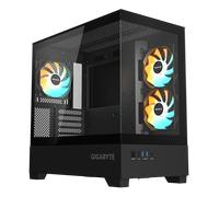 GIGABYTE C201 Panoramic Caja de PC - Torre Media, m-ATX, Soporte para radiador de 360 mm, 3 Ventiladores preinstalados, USB 3.0, Compatible con RGB Fusion