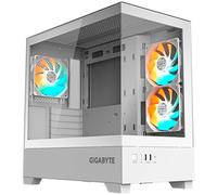 GIGABYTE C201 Panoramic Ice Caja para PC - Torre Media, m-ATX, Compatible con radiador de 360 mm, 3 Ventiladores preinstalados, USB 3.0, Compatible con RGB Fusion