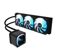 GIGABYTE Eagle 360 AIO - Enfriador líquido para CPU - Radiador de 360 mm, 3 ventiladores PWM de alto volumen de 120 mm, compatible con Intel LGA 1851/1700/115X/1200, AM5/AM4 - Negro (GP-GIGABYTE Eagle