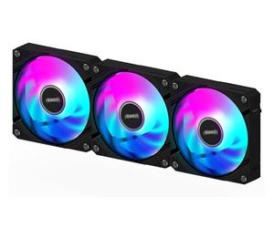 GIGABYTE ECFAN1203 - Ventilador de refrigeración de PC de 120 mm, alto flujo de aire y funcionamiento silencioso, rodamiento de manga duradero, compatible con ranuras de ventilador estándar de 120 mm
