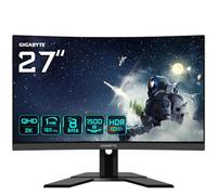 GIGABYTE G27QC A 27" Monitor de Juego Curvo QHD - 2560 x 1440, 1500R, 165Hz, 1ms, 250 cd/m², HDR Ready, HDMI 2.0, Displayport 1.2