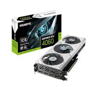Gigabyte GeForce RTX 4060 Eagle OC Ice 8G - Tarjeta gráfica 8GB GDDR6, 128 bits, PCI-E 4.0, 2505 MHz Core Clock, 2 x DisplayPort 1.4a, 2 x HDMI 2.1a, NVIDIA DLSS 3, GV-N4060EAGLEOC ICE-8GD