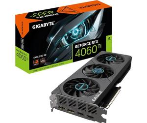GIGABYTE GeForce RTX 4060 TI EAGLE OC 8GB Targeta gráfica - 8GB GDDR6 18Gbps 128bit, PCI-E 4.0, 2x DisplayPort 1.4, 2x HDMI 2.1a, NVIDIA DLSS 3, Supports 4K, Ada Lovelace Arch, GV-N406TEAGLE OC-8GD