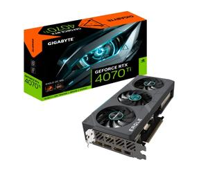 GIGABYTE GeForce RTX 4070 TI EAGLE OC 12GB Targeta gráfica - 12GB DDRX6 21Gbps 192bit, PCI-E 4.0, 3 x DisplayPort 1.4, HDMI 2.1a, NVIDIA DLSS 3, Supports 4K, Ada Lovelace Arch, GV-N407TEAGLE OC-12GD
