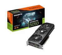 Gigabyte GeForce RTX 5050 Gaming OC 8G Tarjeta Gráfica - 8GB GDDR6, 128bit, PCI-E 5.0, 2632MHz Frecuencia del núcleo, 2 x DP, 2 x HDMI, NVIDIA DLSS 4, GV-N5050GAMING OC-8GD