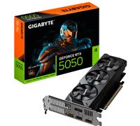 Gigabyte GeForce RTX 5050 OC Low Profile 8G Tarjeta Gráfica - 8GB GDDR6, 128bit, PCI-E 5.0, 2587MHz Frecuencia del núcleo, 2 x DP, 2 x HDMI, NVIDIA DLSS 4, GV-N5050OC-8GL