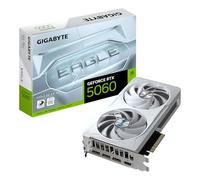 Gigabyte GeForce RTX 5060 Eagle OC Ice 8G Tarjeta Gráfica - 8GB GDDR7, 128bit, PCI-E 5.0, 2550 MHz Frecuencia del núcleo, 3 x DisplayPort, 1 x HDMI, GV-N5060EAGLEOC ICE-8GD