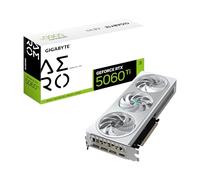 GIGABYTE GeForce RTX 5060 Ti Aero OC 16G Tarjeta Gráfica - 16 GB GDDR7, 128 bits, PCI-E 5.0, 2647MHz Frecuencia del núcleo, 3 x DisplayPort, 1 x HDMI, GV-N506TAERO OC-16GD